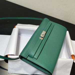 Replica Hermes Kelly Elan Green - top-rated replica designer bag
