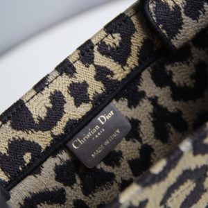 Replica Dior Tote Book Leopard Print - high-quality designer bag clone