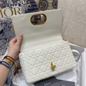 Replica Dior Caro Bag White - near-authentic luxury replica handbag
