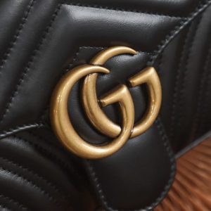 Replica Gucci Marmont Medium Black - best-selling designer handbag dupe