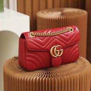 Replica Gucci GG Marmont 1955 Medium Red - high-end fake designer purse