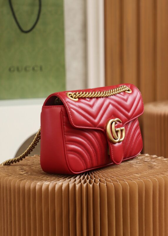 Replica Gucci GG Marmont 1955 Medium Red - high-end fake designer purse