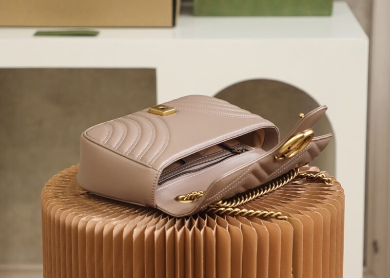 Replica Gucci GG Marmont Medium Nude - premium-grade designer purse dupe