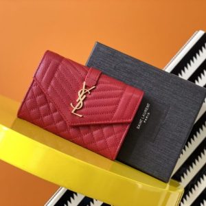 Replica Yves Saint Laurent Envelope Flap Wallet - top-rated replica designer bag