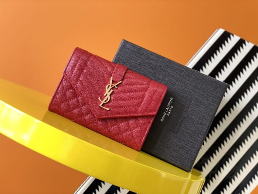 Replica Yves Saint Laurent Envelope Flap Wallet - top-rated replica designer bag