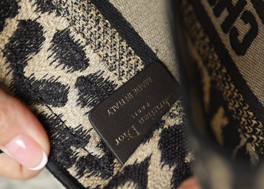 Replica Dior Tote Book Mini Leopard - best quality luxury bag dupe