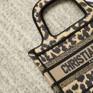 Replica Dior Tote Book Mini Leopard - high-quality designer bag clone