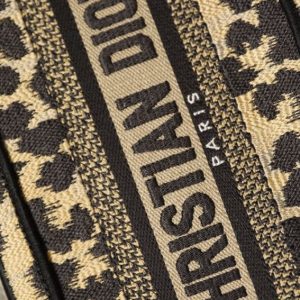 Replica Dior Tote Book Mini Leopard - premium 1:1 fake handbag model