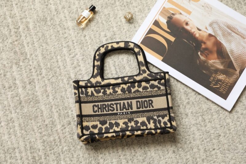Replica Dior Tote Book Mini Leopard - top-rated replica designer bag