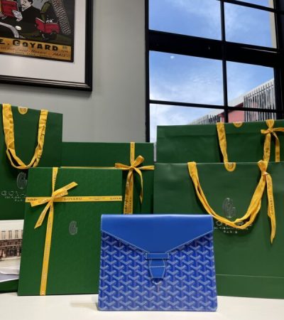 Goyard Camond Pouch Dupe — Versatile Goyardine Canvas Flat Pouch