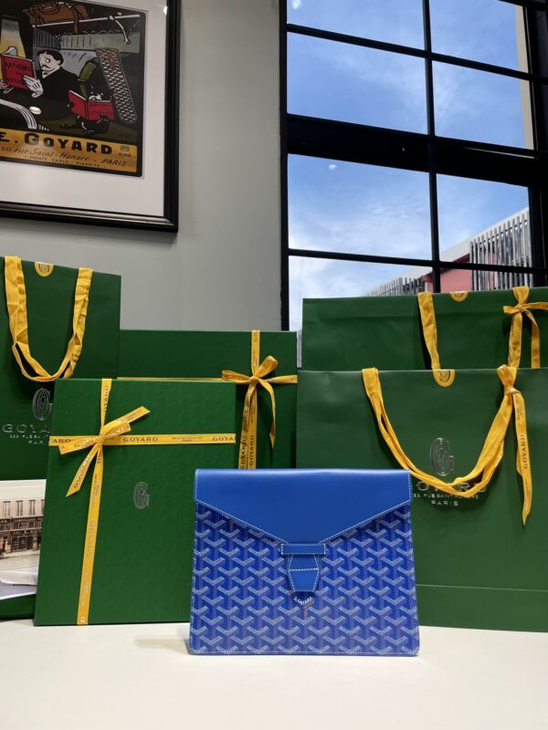 Goyard Camond Pouch Dupe — Versatile Goyardine Canvas Flat Pouch