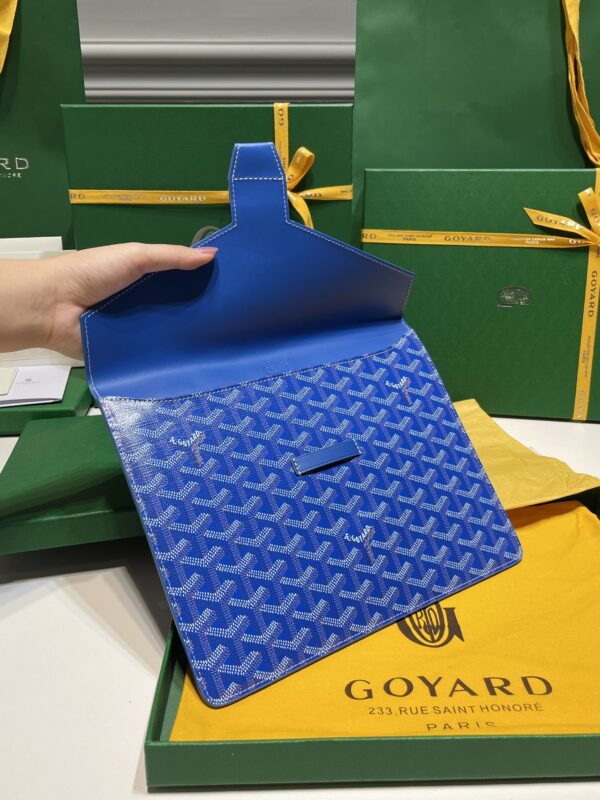 Replica Goyard Camond Pouch Blue - 1:1 designer replica handbag