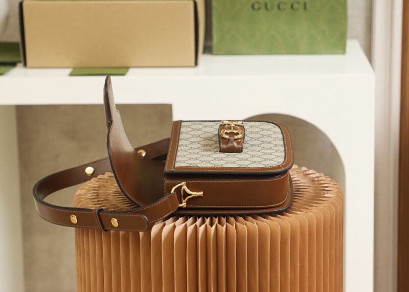 Replica Gucci Horsebit 1955 Classic Brown - realistic designer-inspired fake bag