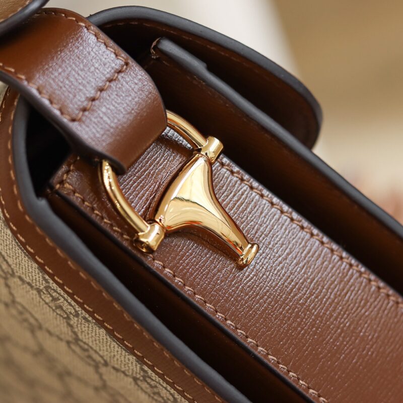 Replica Gucci Horsebit 1955 Classic Brown - realistic designer-inspired fake bag