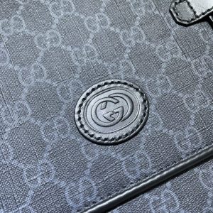 Replica Gucci GG Supreme Shoulder Bag Black - elite superclone designer purse