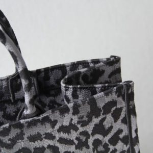 Replica Dior Tote Book Leopard Grey - high-accuracy replica luxury purse