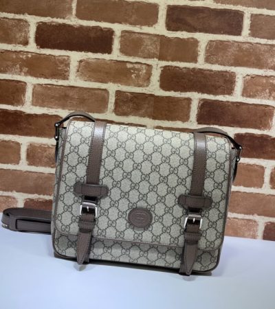 Replica Gucci GG Supreme Shoulder Bag Beige - near-authentic luxury replica handbag