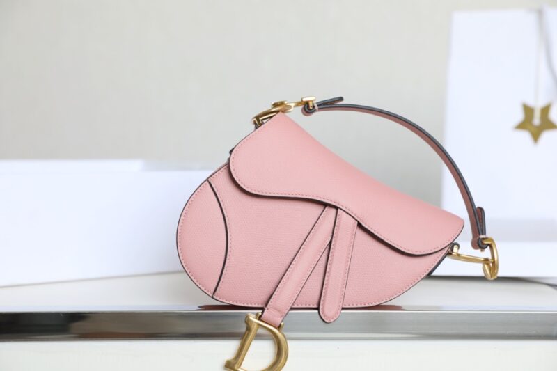 Replica Dior Saddle Bag Small Pink - 1:1 designer replica handbag
