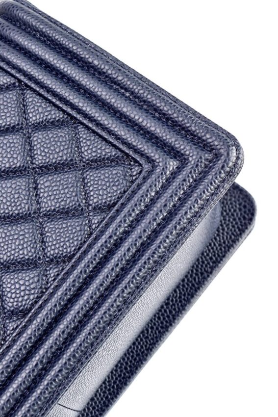 Replica CHANEL Le Boy Dark Blue - ultra-realistic fake designer tote