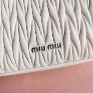 Replica Miu Miu Matelassé Pearl White - high-accuracy replica luxury purse