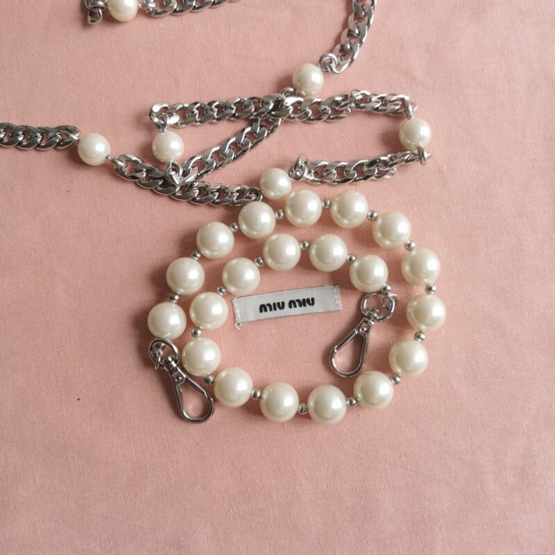 Replica Miu Miu Matelassé Pearl White - best quality luxury bag dupe