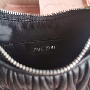 Replica Miu Miu Matelassé Pearl Black - top-tier luxury replica shoulder bag