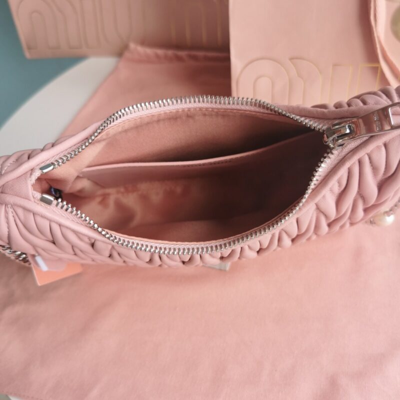 Replica Miu Miu Matelassé Pearl Pink - top-rated replica designer bag