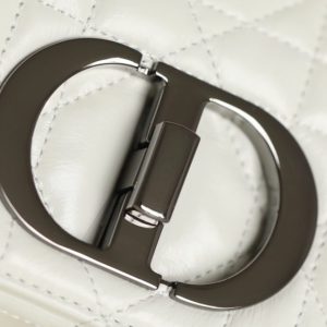 Replica Dior Caro Bag White Gunmetal - best-selling designer handbag dupe