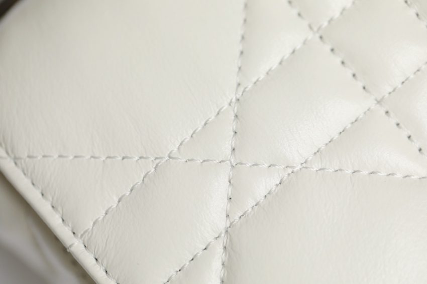 Replica Dior Caro Bag White Gunmetal - premium 1:1 fake handbag model