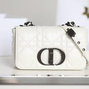 Replica Dior Caro Bag White Gunmetal - elite superclone designer purse