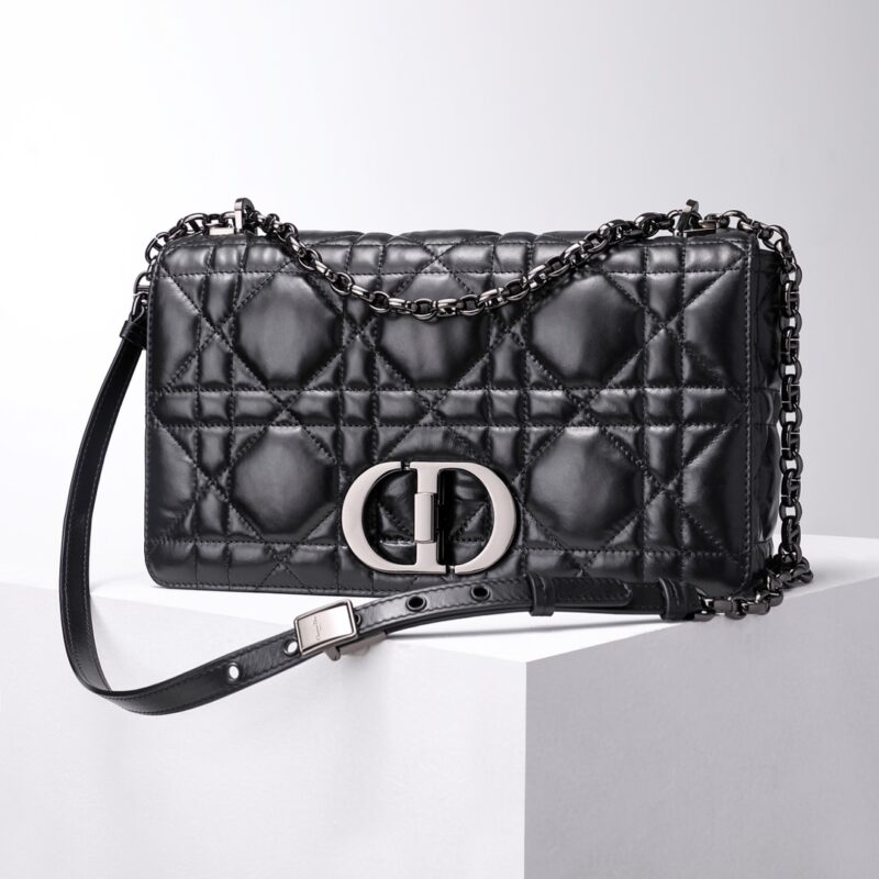 Replica Dior Caro Bag Diamond Black - 1:1 designer replica handbag