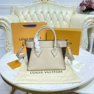 Replica Louis Vuitton On My Side PM Beige - 1:1 designer replica handbag
