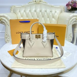 Replica Louis Vuitton On My Side PM Beige - high-end fake designer purse