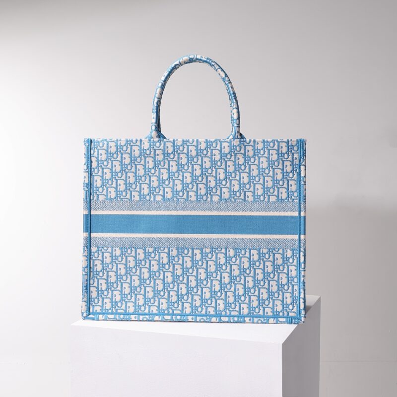 Replica Dior Tote Book CD Light Blue - elite superclone designer purse