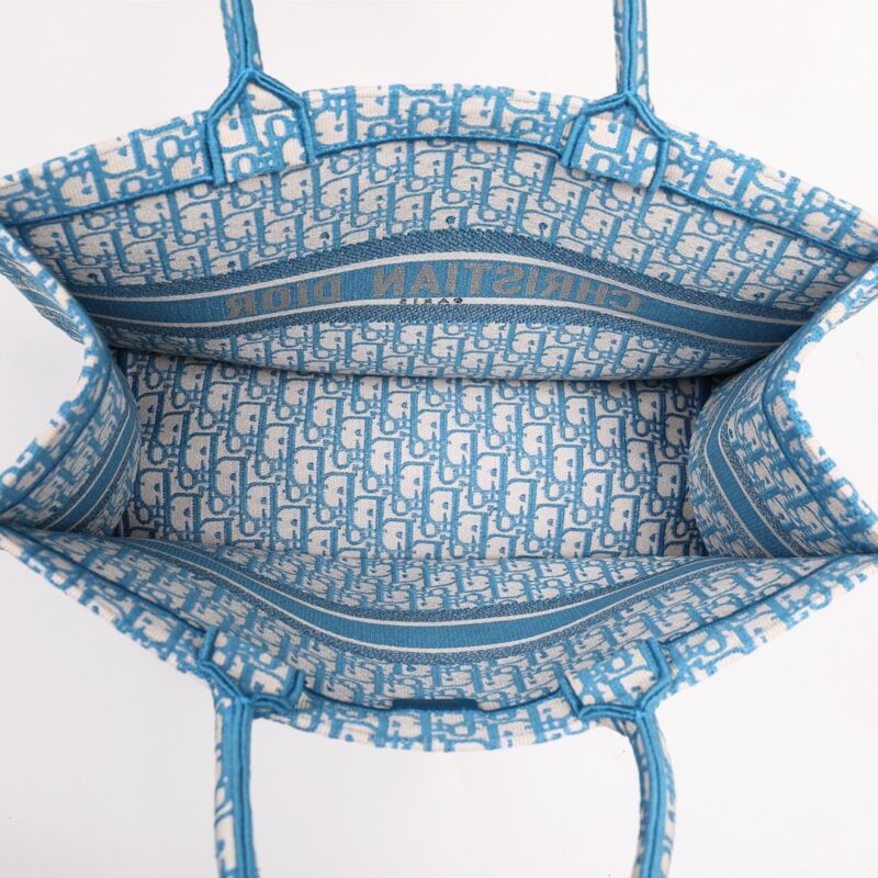 Replica Dior Tote Book CD Light Blue - high-quality designer bag clone