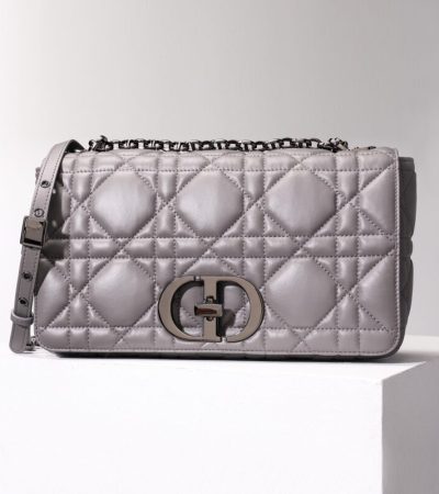 Replica Dior Caro Bag Diamond Grey - premium-grade designer purse dupe