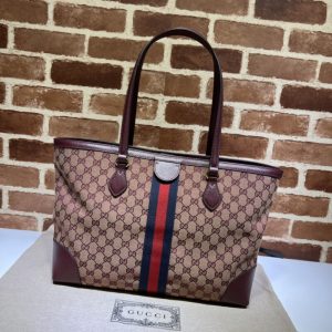 Replica Gucci Ophidia Medium Tote Red - premium 1:1 fake handbag model