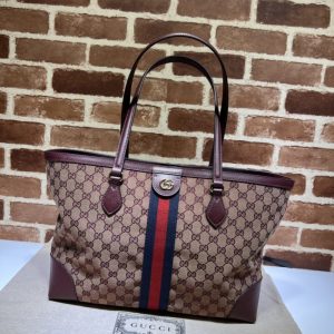 Replica Gucci Ophidia Medium Tote Red - premium 1:1 fake handbag model