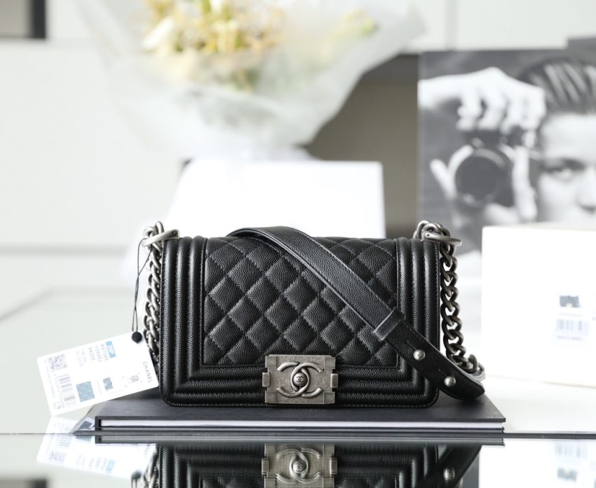 Replica CHANEL Le Boy Black Small - high-quality designer bag clone