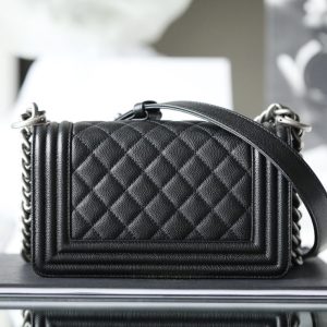 Replica CHANEL Le Boy Black Small - 1:1 designer replica handbag