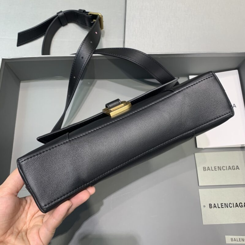 Replica Balenciaga Hourglass Mini Black - realistic designer-inspired fake bag