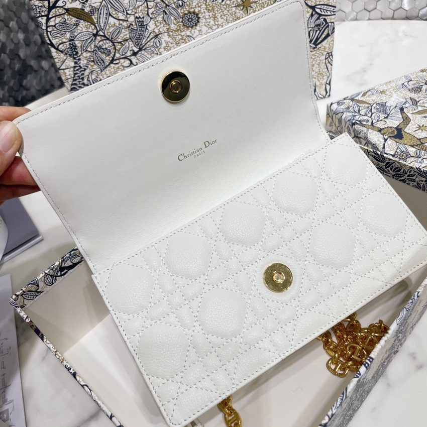 Replica Dior Miss Caro Pouch White - best quality luxury bag dupe