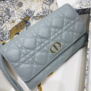 Replica Dior Miss Caro Pouch Sky Blue - high-quality designer bag clone