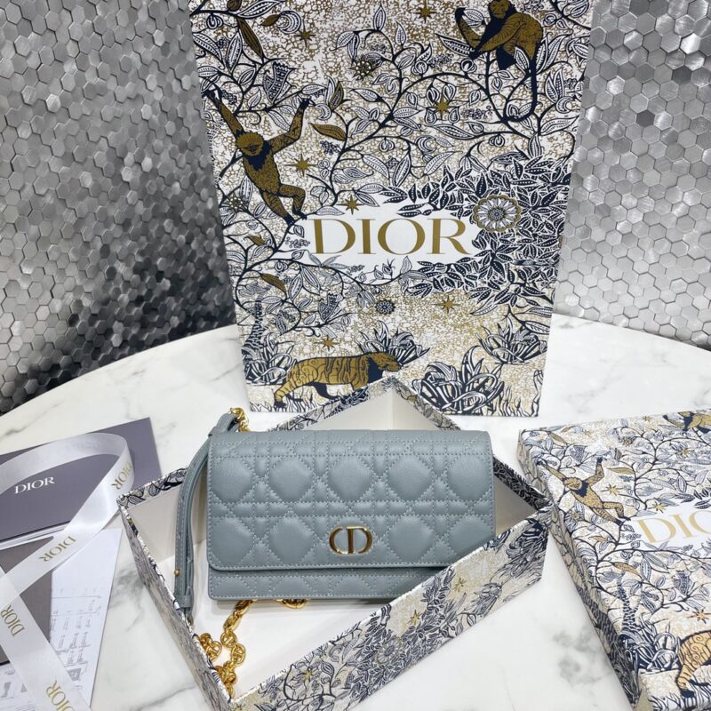 Replica Dior Miss Caro Pouch Sky Blue - premium-grade designer purse dupe