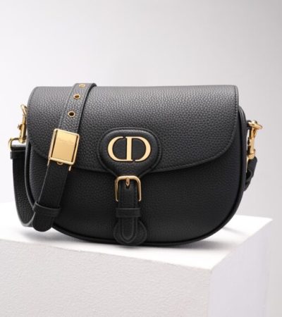 Replica Dior Bobby Black Grained - authentic-look luxury purse replica