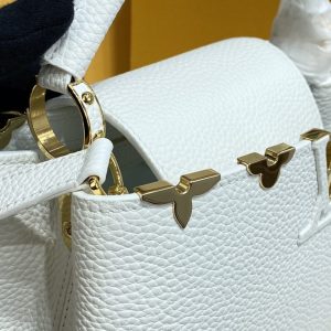 Replica Loius Vuitton Capucines White - premium-grade designer purse dupe