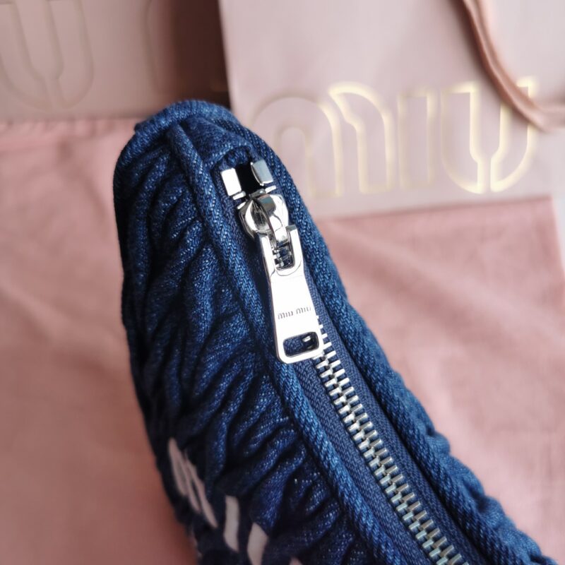 Replica Miu Miu Matelassé Denim Blue - 1:1 designer replica handbag