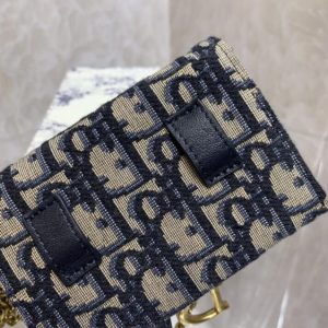 Replica Dior Saddle Pouch with Chain - 1:1 designer replica handbag