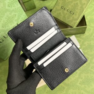 Replica Gucci Horsebit 1955 Wallet Black - best quality luxury bag dupe