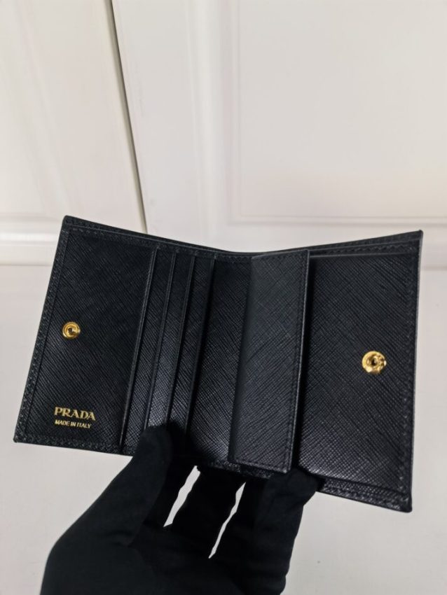 Replica Prada Saffiano Two Fold Wallet - high-quality designer bag clone
